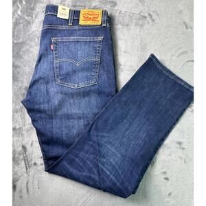 Levi's 513 Slim Straight Blue Jeans W/ Flex Stretch Men's 38 X 32 NWT